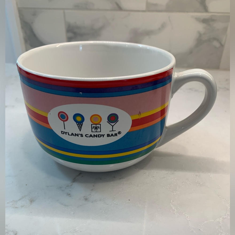 RARE Dylan's Candy Bar Striped Large Coffee Mug